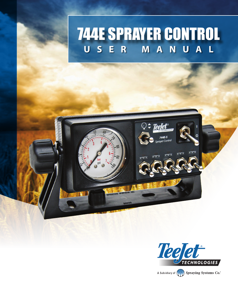 TeeJet 744E SPRAYER CONTROL User Manual | 16 pages