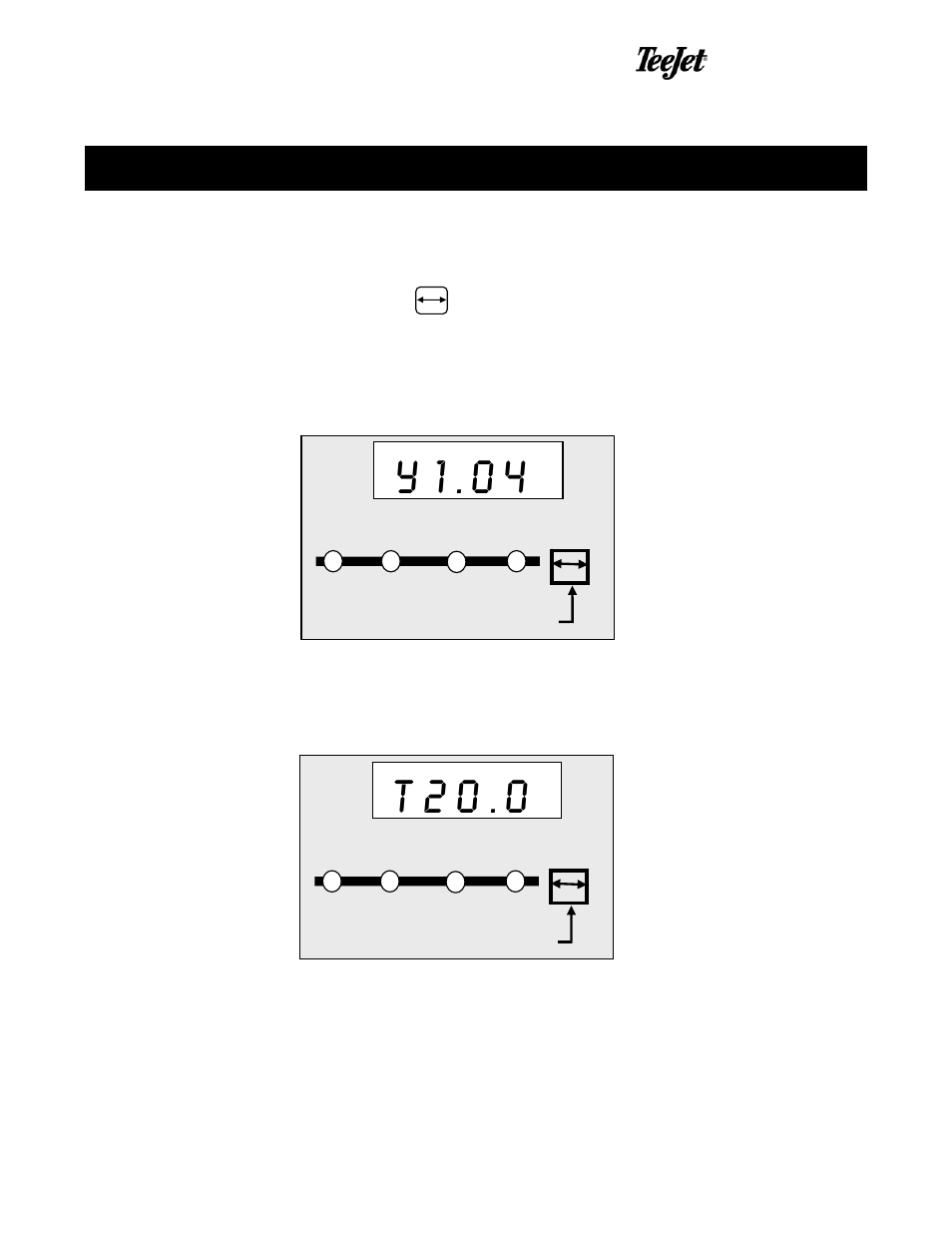 Y1.04, T20.0, Console programming (gpt mode) | TeeJet 834-P Sprayer Control User Manual | Page 10 / 18