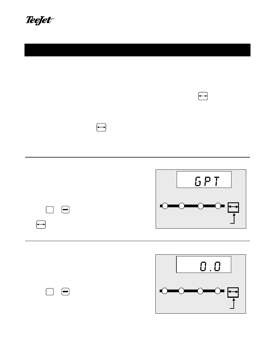 System setup mode (gpt mode) | TeeJet 834-P Sprayer Control User Manual | Page 11 / 18