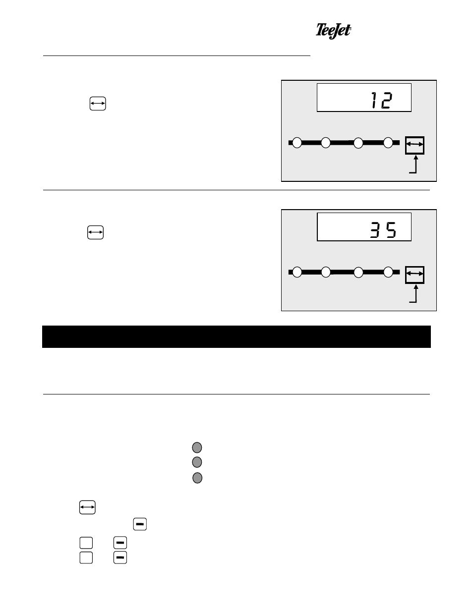 Normal working mode (gpa mode) | TeeJet 834-P Sprayer Control User Manual | Page 4 / 18