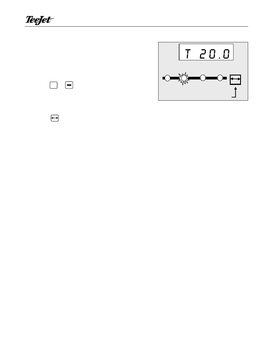 T 20.0 | TeeJet 834-P Sprayer Control User Manual | Page 5 / 18