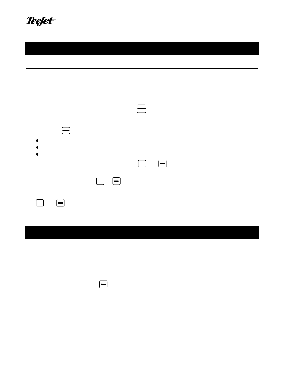 Operating instructions, Automatic power down | TeeJet 834-P Sprayer Control User Manual | Page 7 / 18