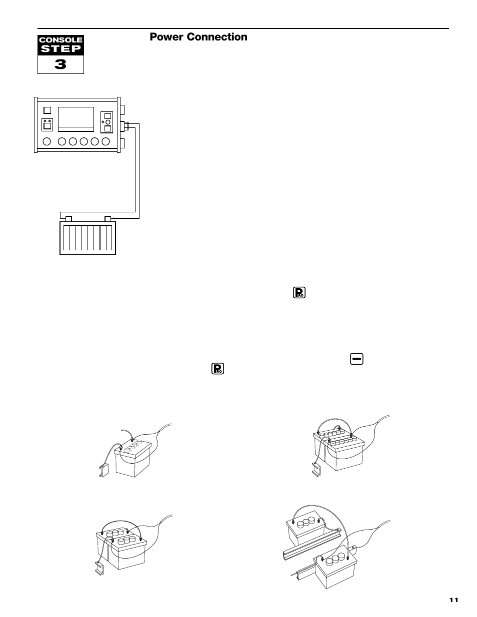 Power connection, S t e p | TeeJet 844 Sprayer Control User Manual | Page 13 / 44