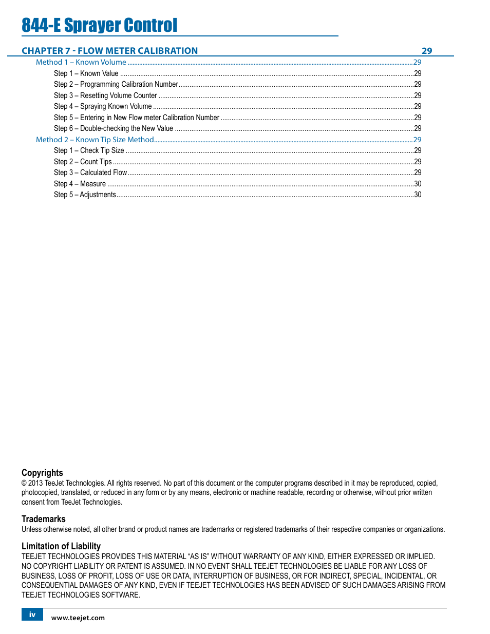 E sprayer control | TeeJet 844-E Sprayer Control User Manual | Page 4 / 36