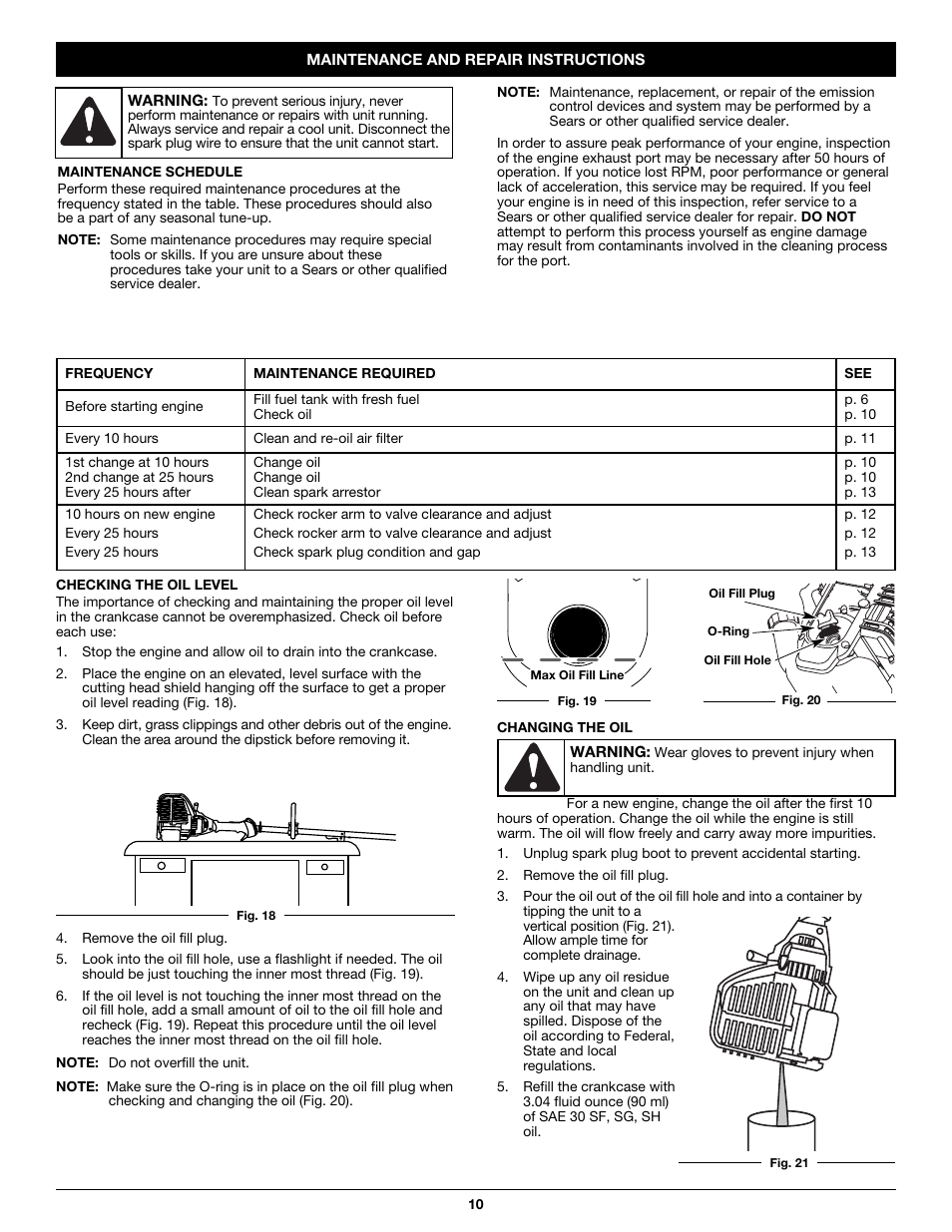 Craftsman 316.79614 User Manual | Page 10 / 36