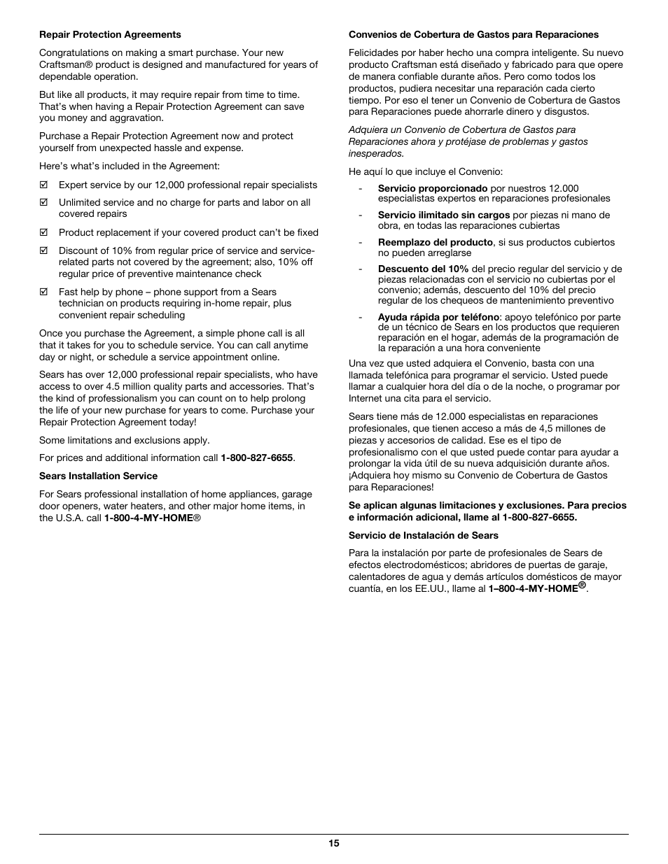 Craftsman 316.79614 User Manual | Page 15 / 36
