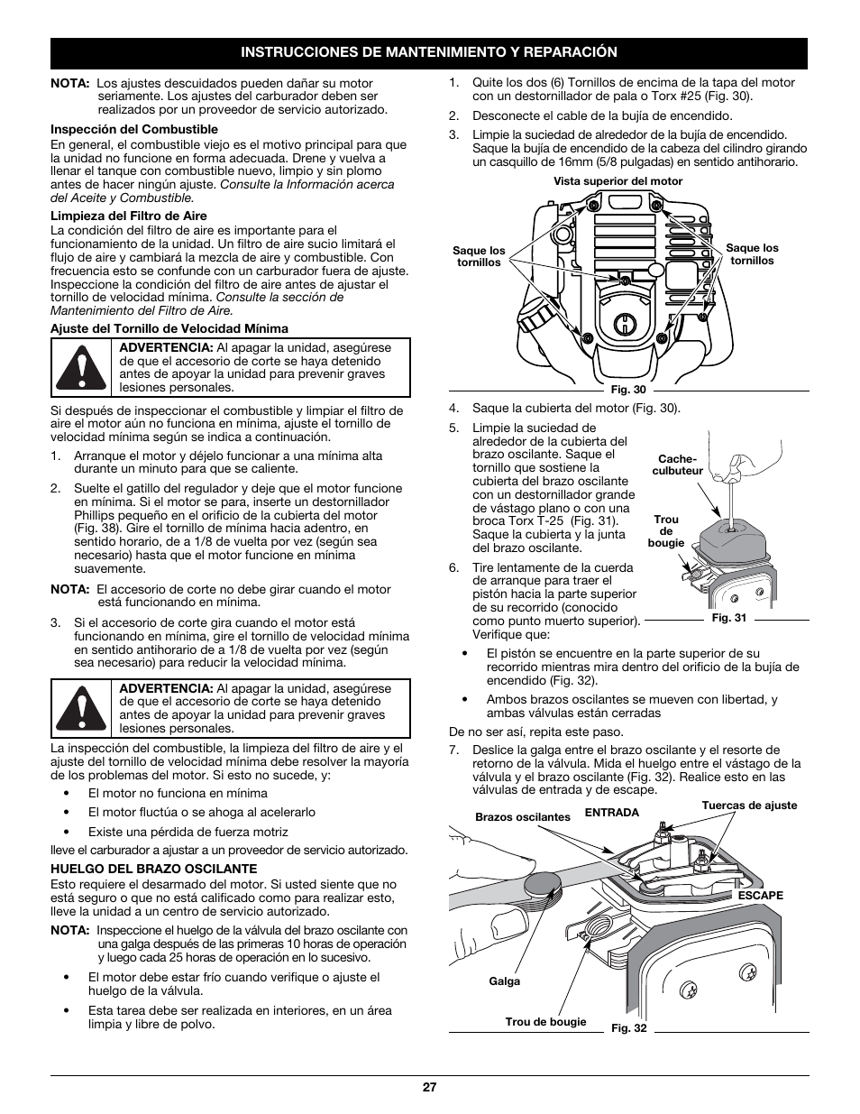 Craftsman 316.79614 User Manual | Page 27 / 36