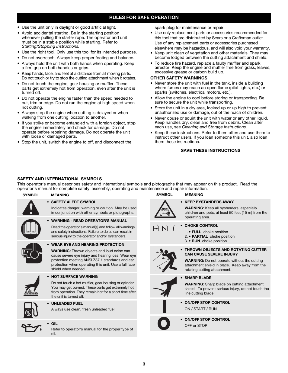 Craftsman 316.79614 User Manual | Page 3 / 36