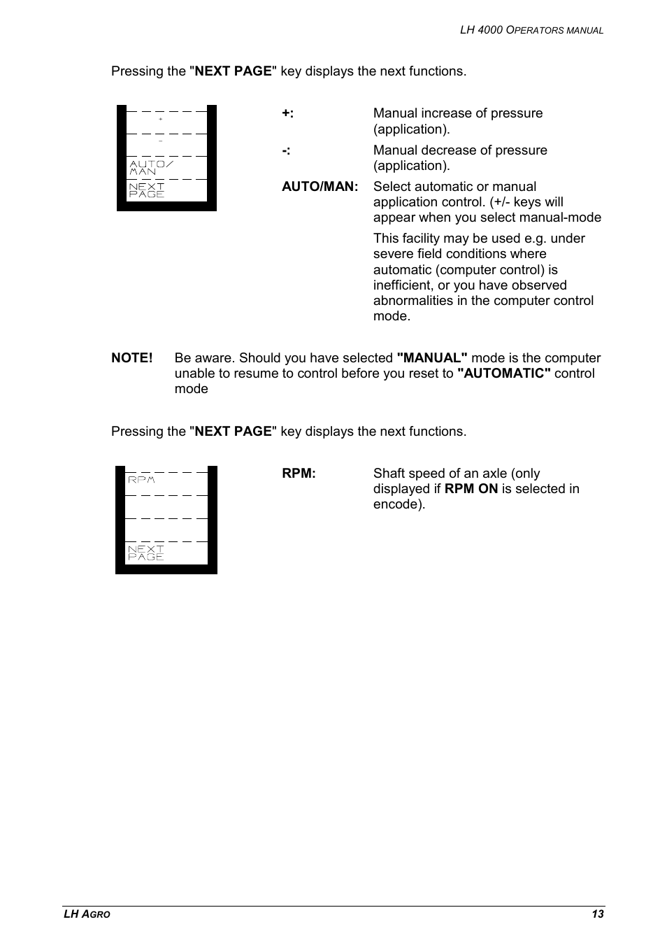 TeeJet LH 4000 User Manual | Page 13 / 44