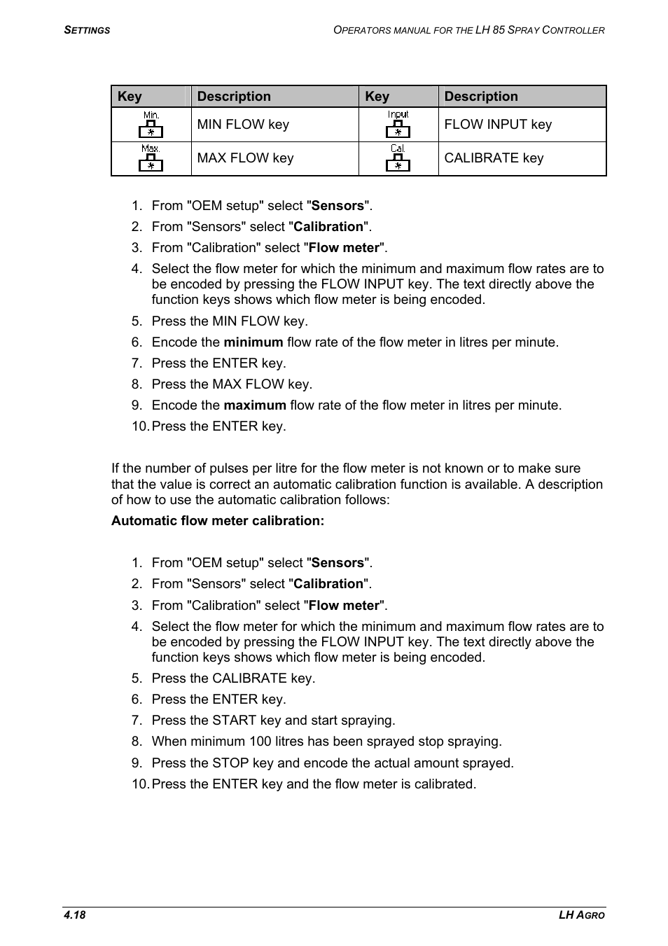 TeeJet LH 85 User Manual | Page 42 / 76