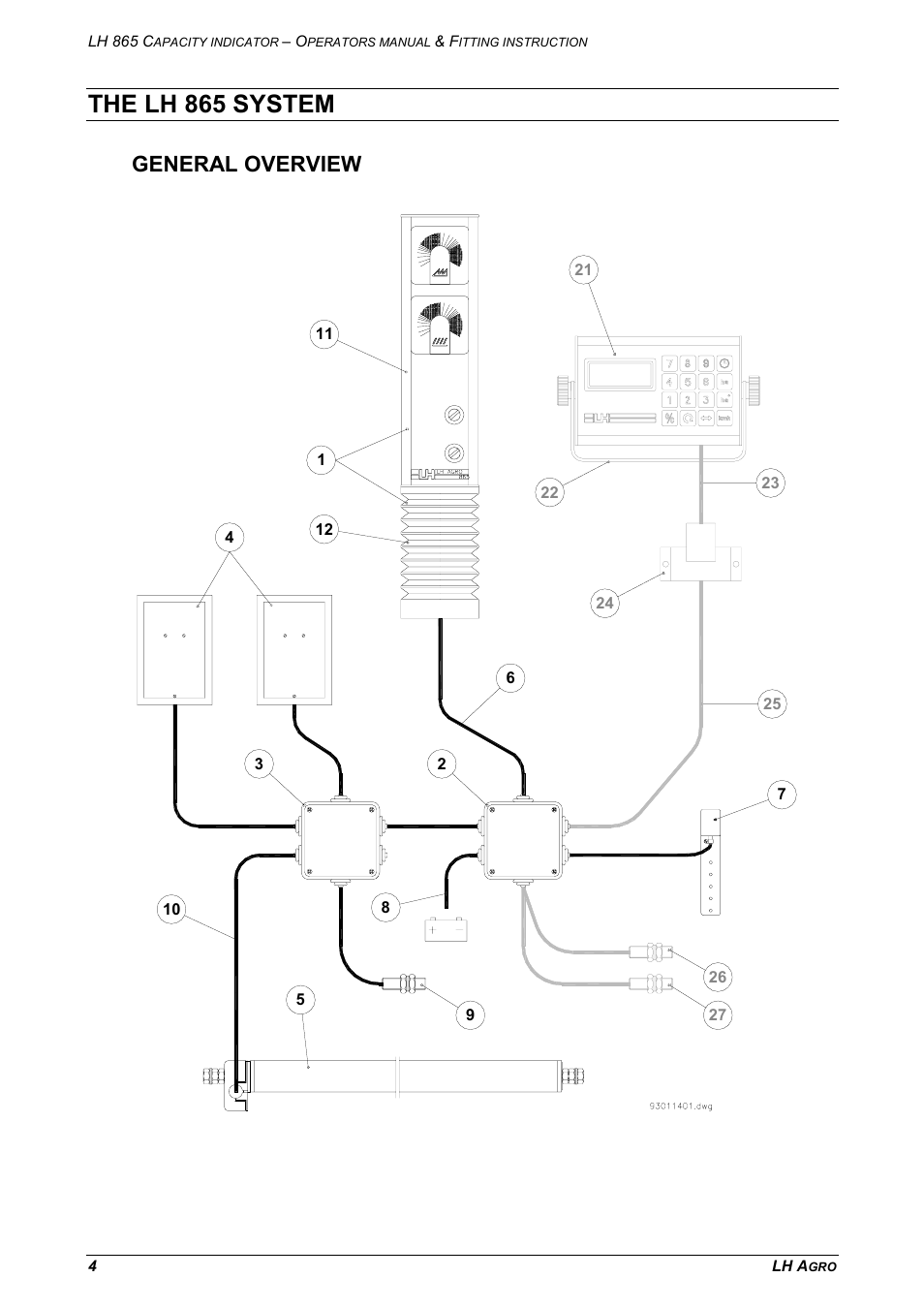 The lh 865 system, General overview | TeeJet LH 865 User Manual | Page 4 / 18