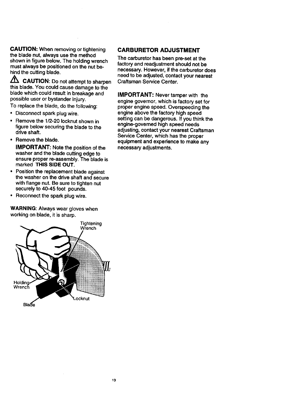 Craftsman 536.772200 User Manual | Page 13 / 24