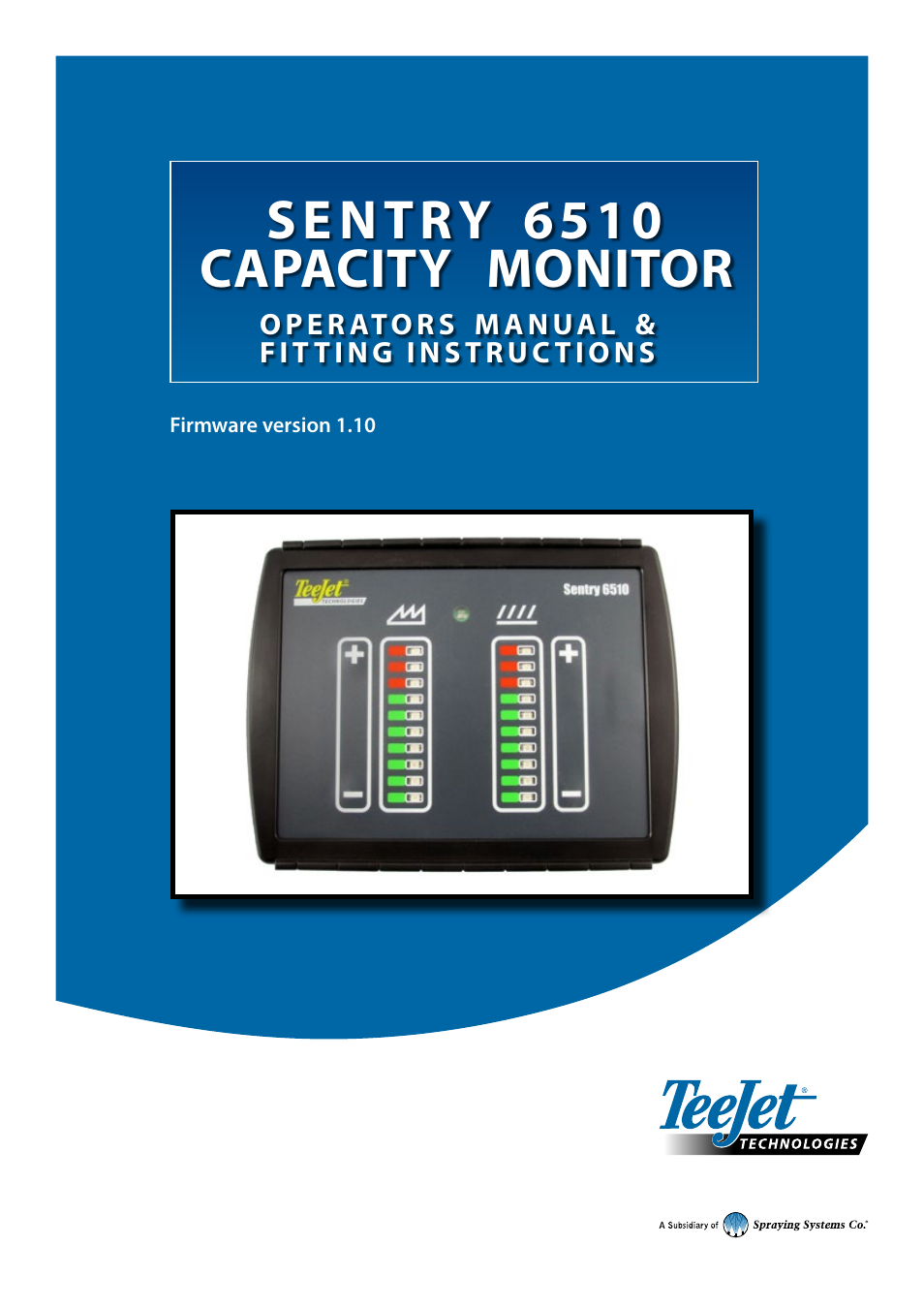 TeeJet SENTRY 6510 User Manual | 18 pages