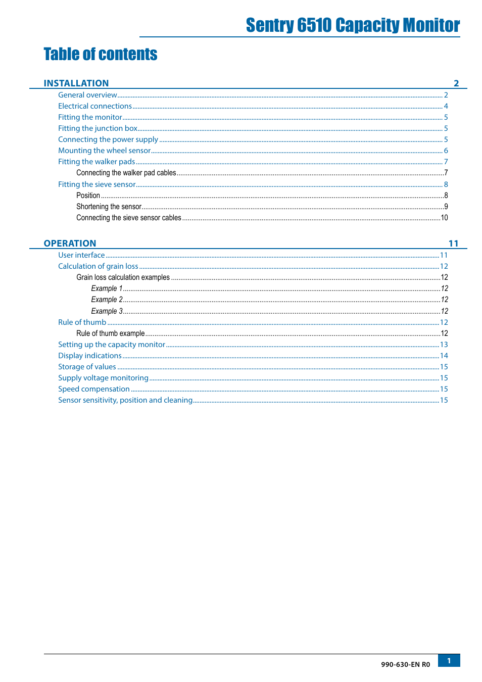 TeeJet SENTRY 6510 User Manual | Page 3 / 18