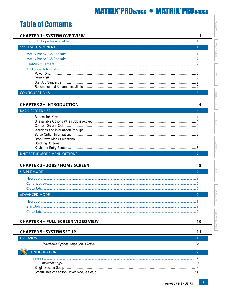 TeeJet Matrix Pro 840GS User Manual | Page 3 / 84