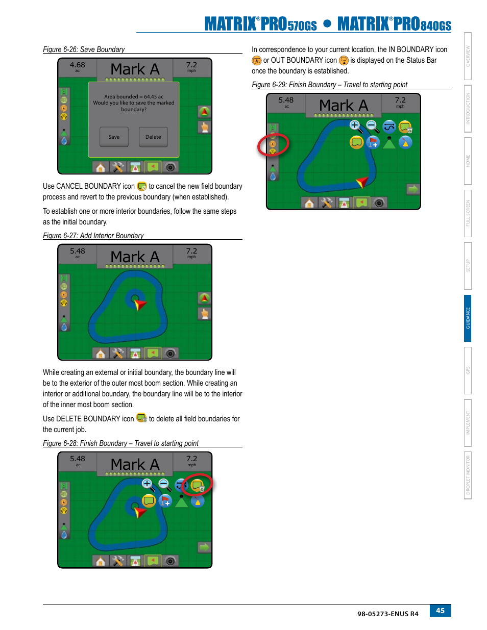 Mark a | TeeJet Matrix Pro 840GS User Manual | Page 51 / 84