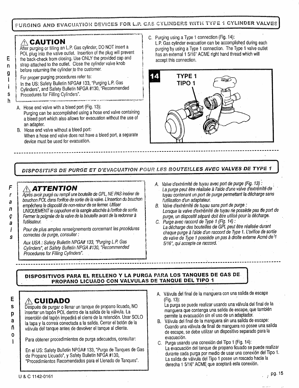 A caution, A cuidado, Attention | Ai s | Craftsman 258.1240100 User Manual | Page 15 / 44