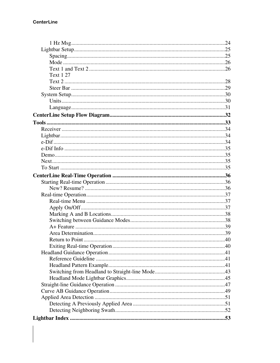 TeeJet CenterLine 2.0 User Manual | Page 4 / 66