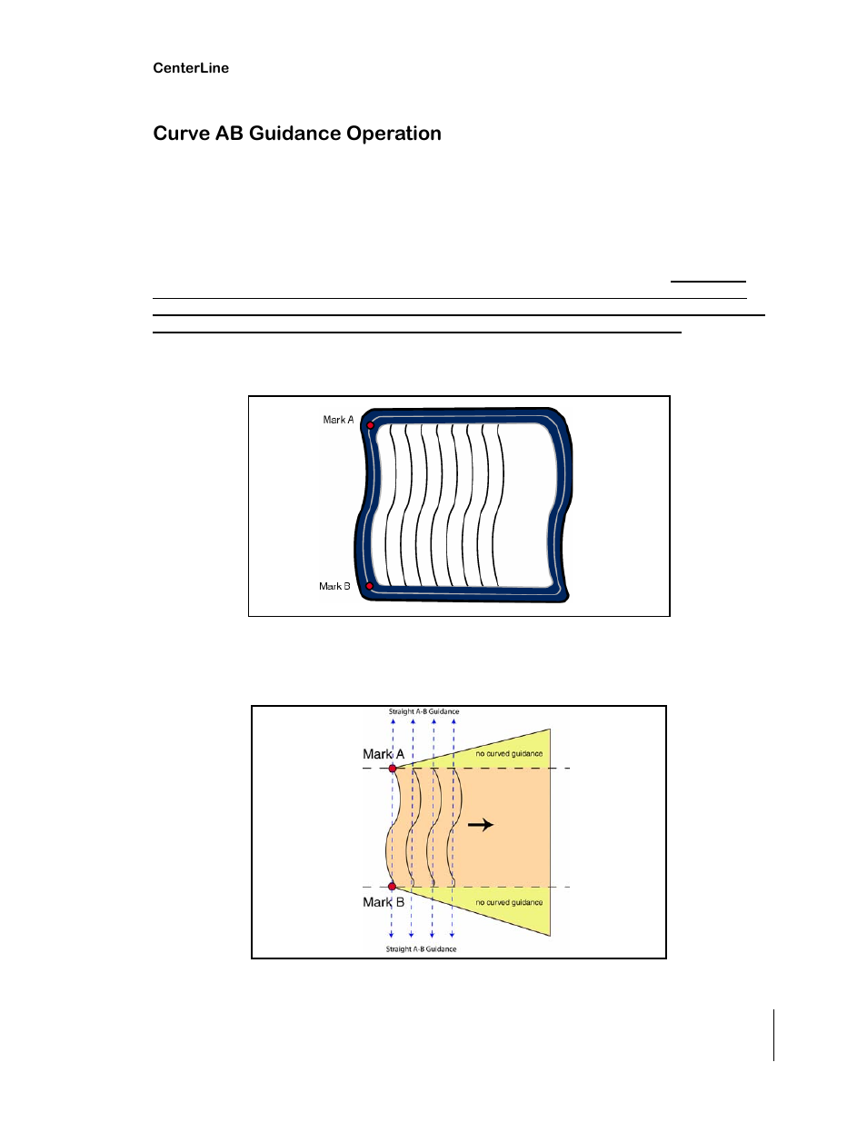 Curve ab guidance operation | TeeJet CenterLine 2.0 User Manual | Page 55 / 66