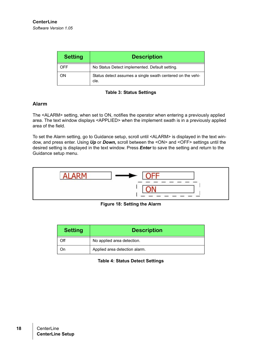 TeeJet CenterLine v1.05 User Manual | Page 24 / 54