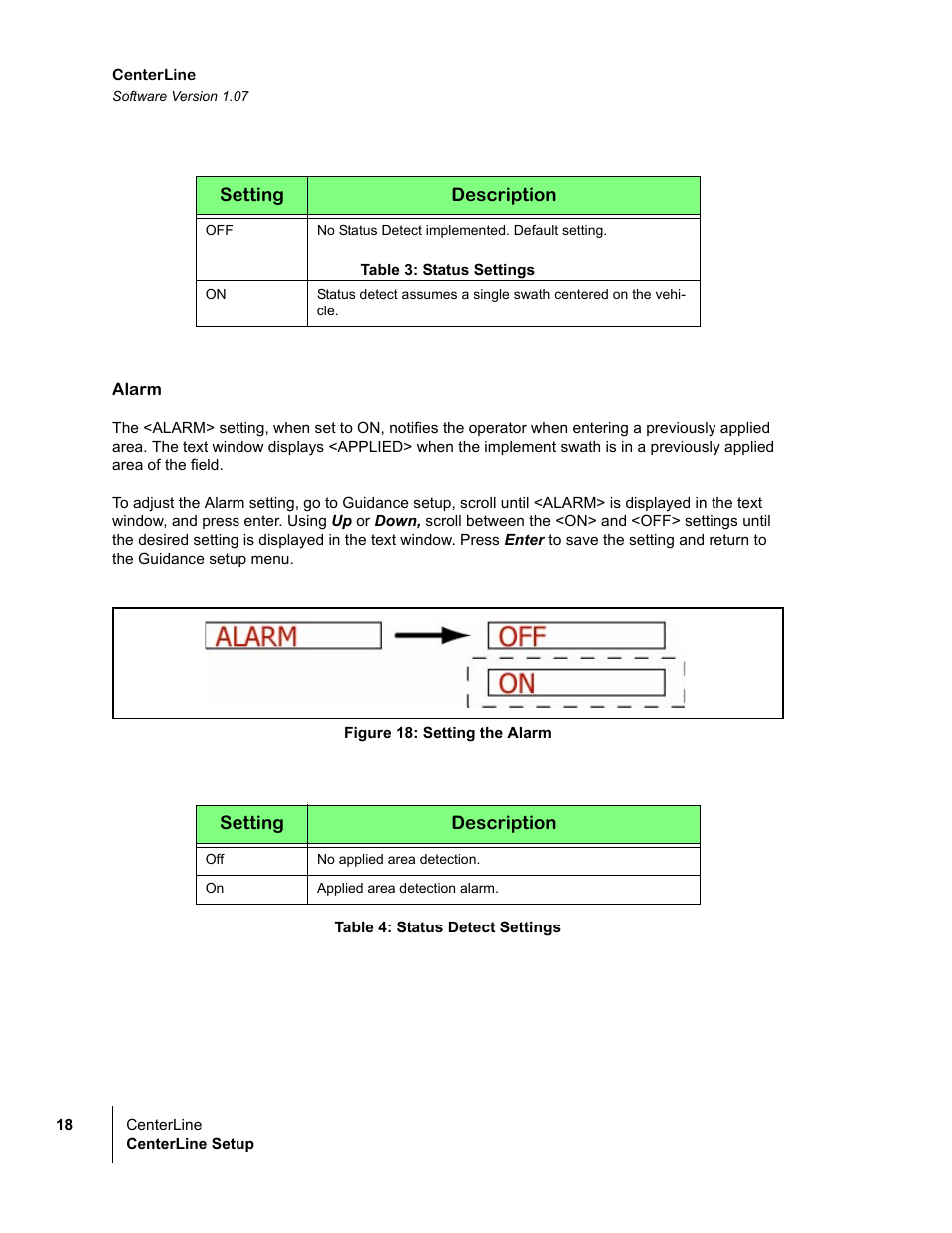 TeeJet CenterLine v1.07 User Manual | Page 24 / 60