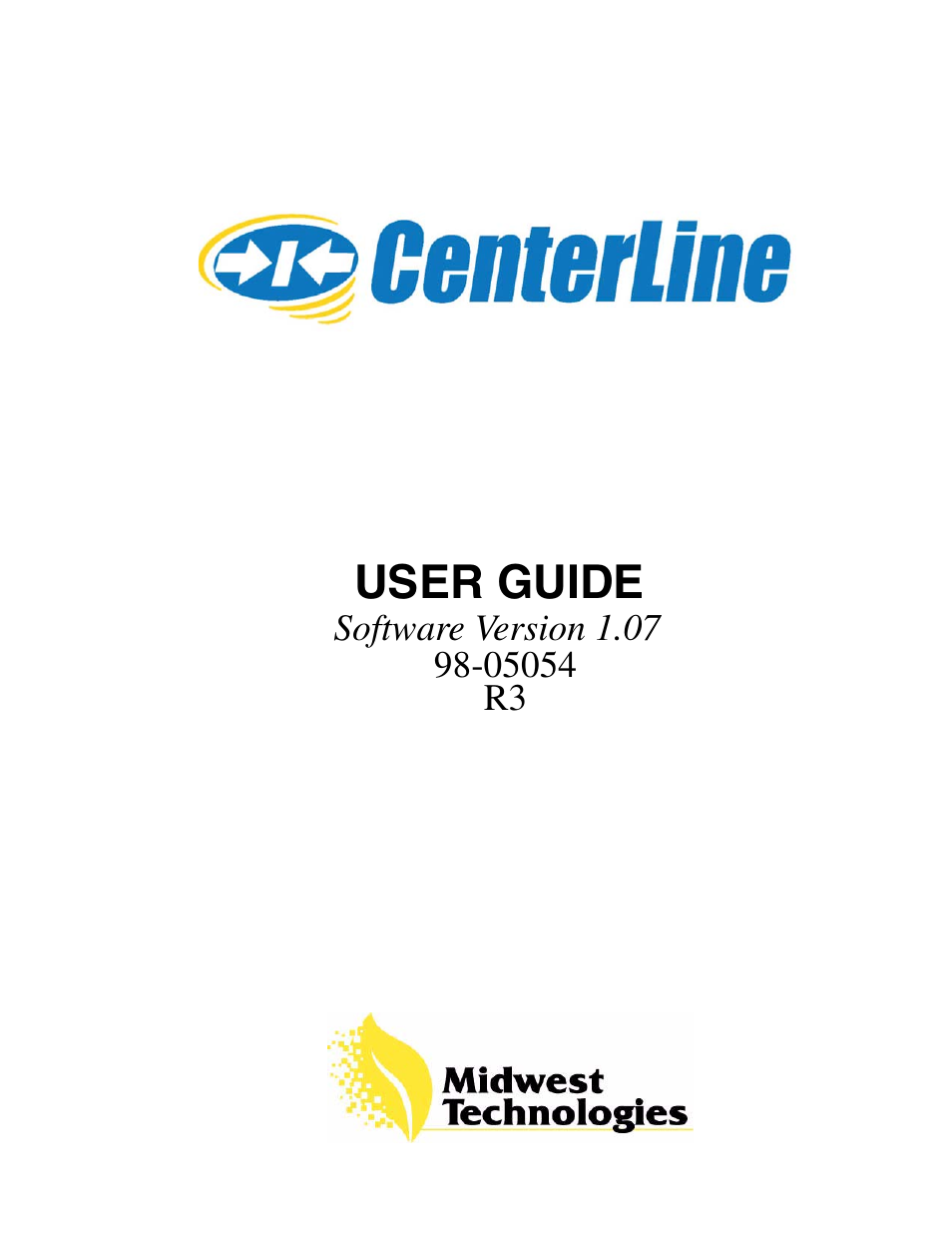 User guide | TeeJet CenterLine v1.07 User Manual | Page 3 / 60