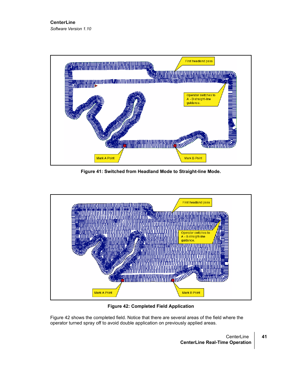 Figure 42: completed field application | TeeJet CenterLine v1.10 User Manual | Page 45 / 58
