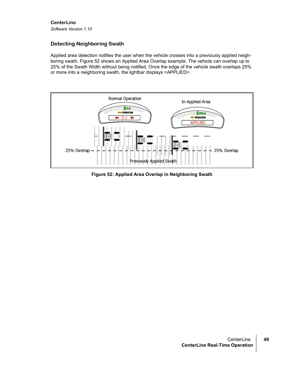 Detecting neighboring swath | TeeJet CenterLine v1.10 User Manual | Page 53 / 58