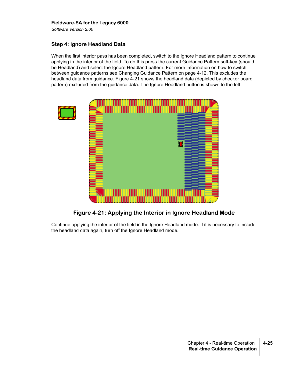 Step 4: ignore headland data | TeeJet Fieldware SA 2.0 for Legacy 6000 User Manual | Page 117 / 172