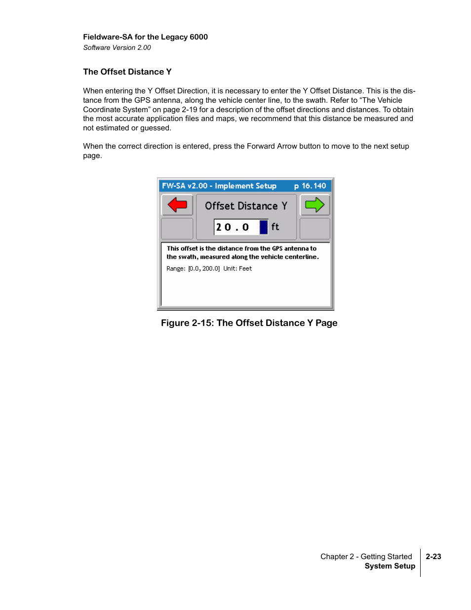 The offset distance y | TeeJet Fieldware SA 2.0 for Legacy 6000 User Manual | Page 35 / 172