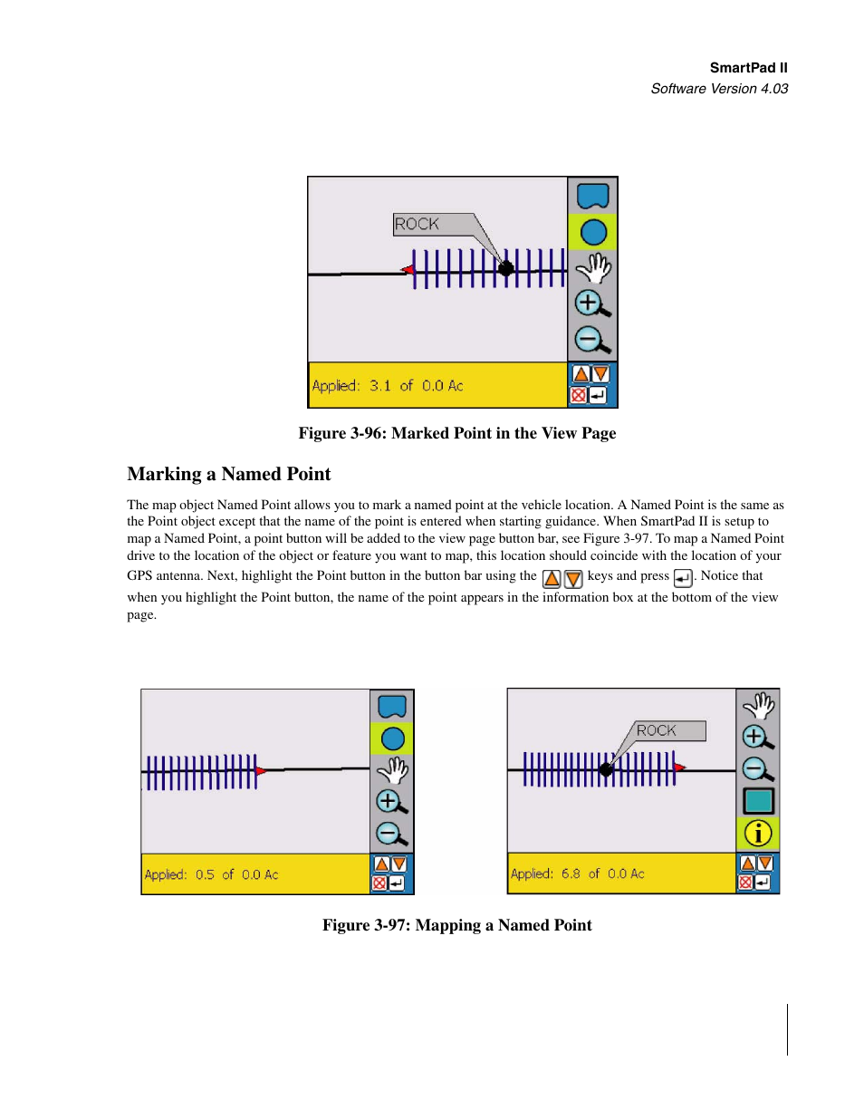 Marking a named point, Figure 3-96 | TeeJet Swath XL SmartPad II User Manual | Page 123 / 204