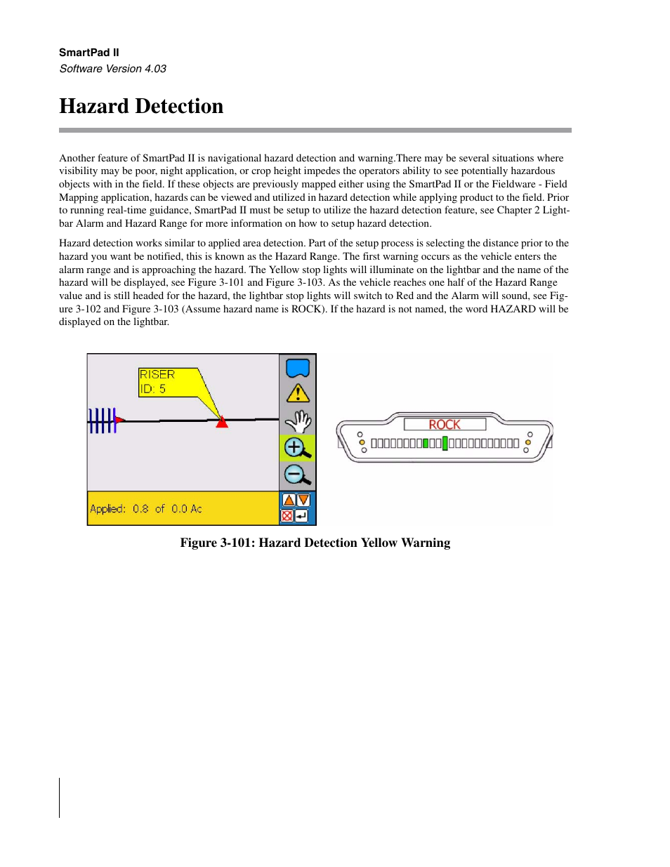 Hazard detection | TeeJet Swath XL SmartPad II User Manual | Page 126 / 204
