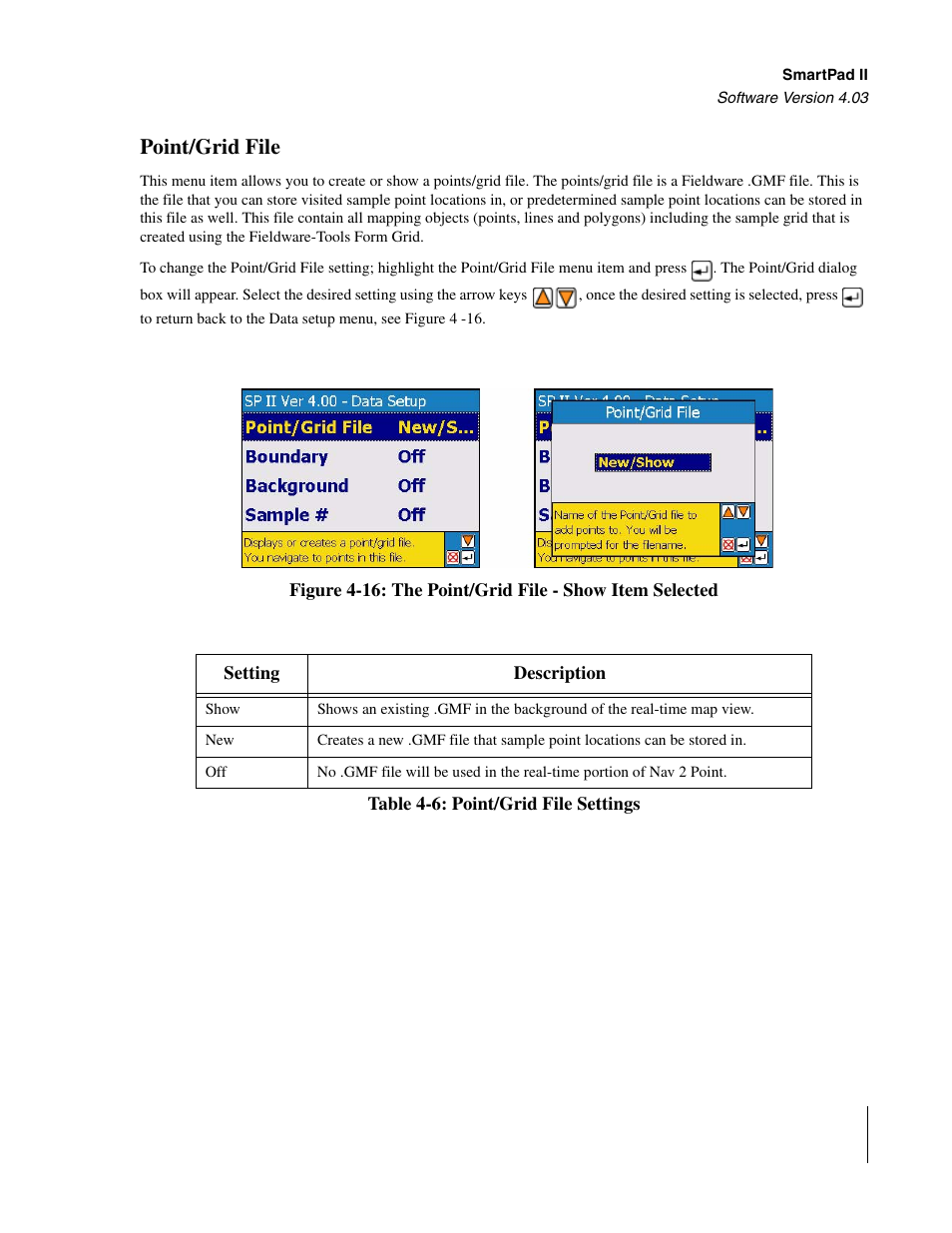 Point/grid file | TeeJet Swath XL SmartPad II User Manual | Page 153 / 204