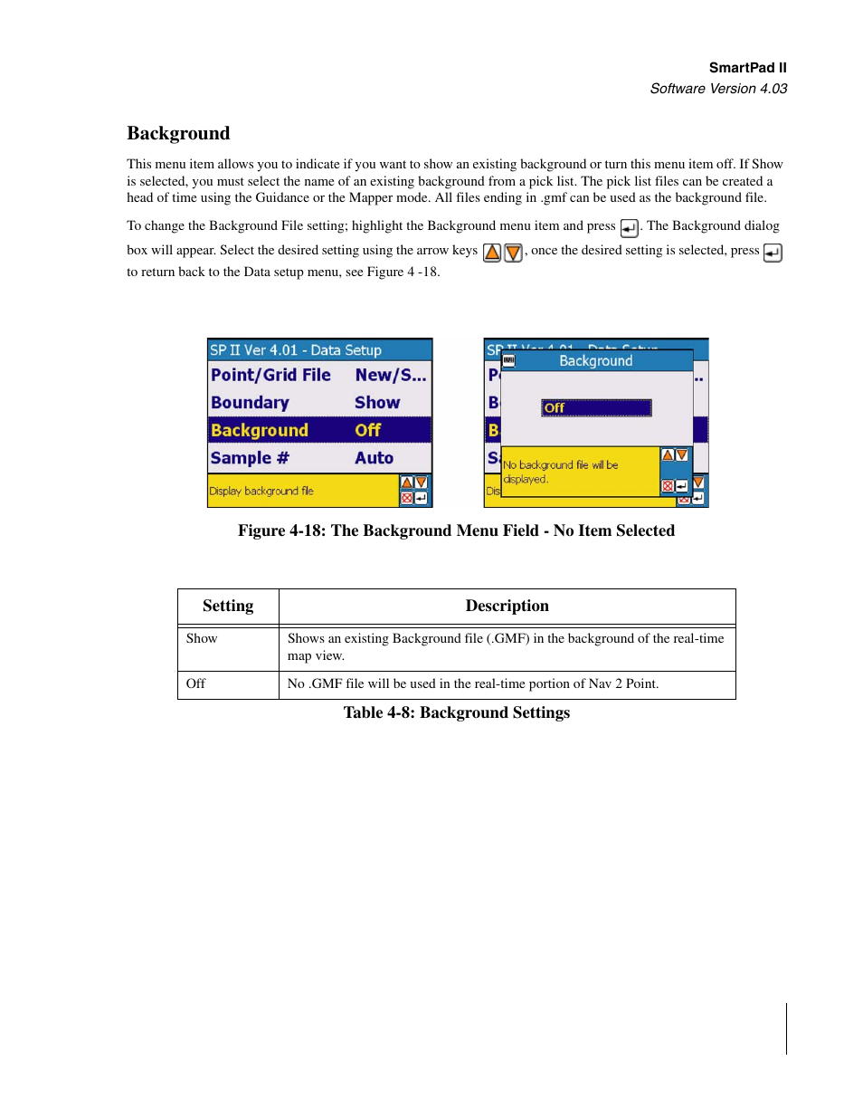 Background | TeeJet Swath XL SmartPad II User Manual | Page 155 / 204