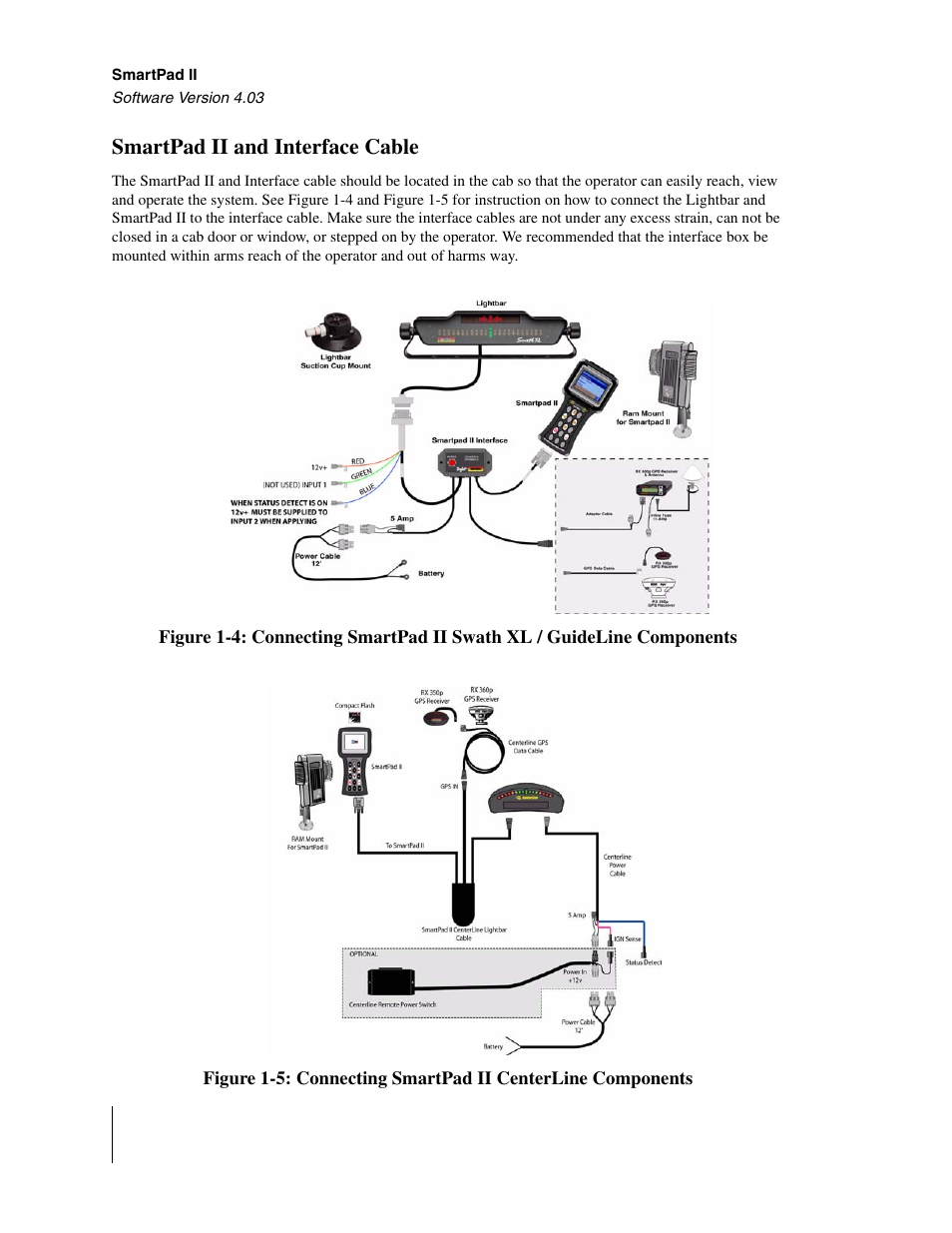 Smartpad ii and interface cable | TeeJet Swath XL SmartPad II User Manual | Page 16 / 204
