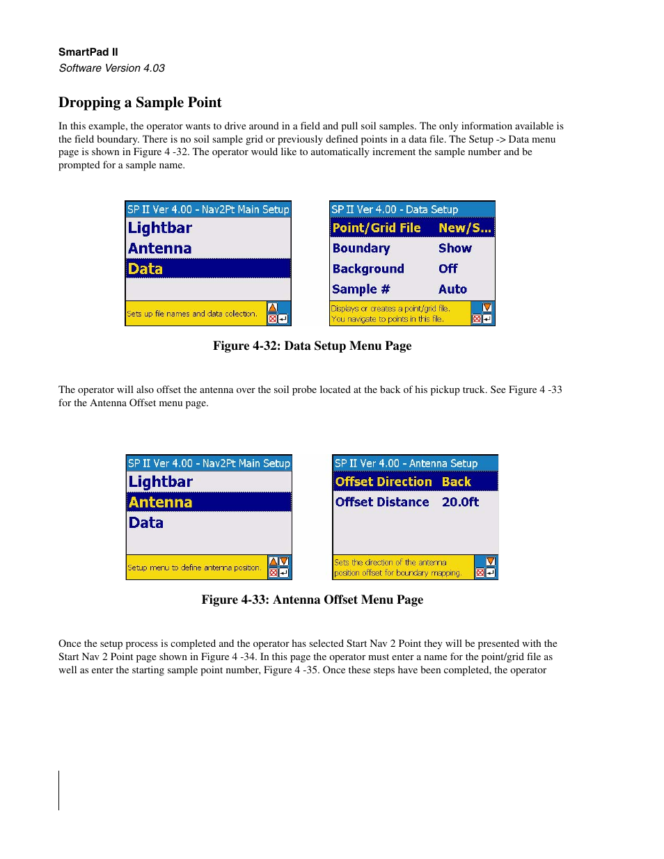 Dropping a sample point | TeeJet Swath XL SmartPad II User Manual | Page 166 / 204