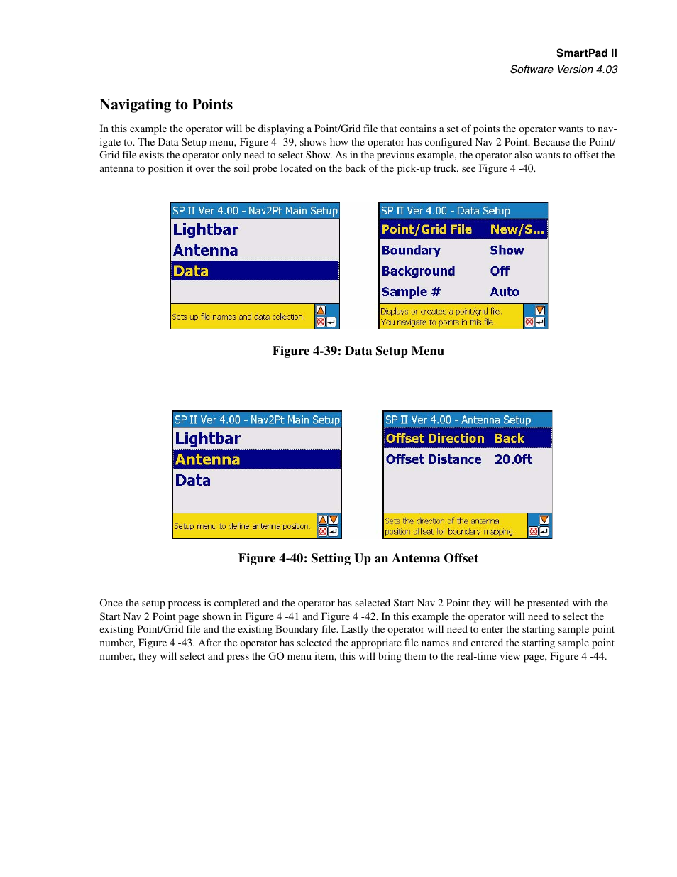 Navigating to points | TeeJet Swath XL SmartPad II User Manual | Page 169 / 204