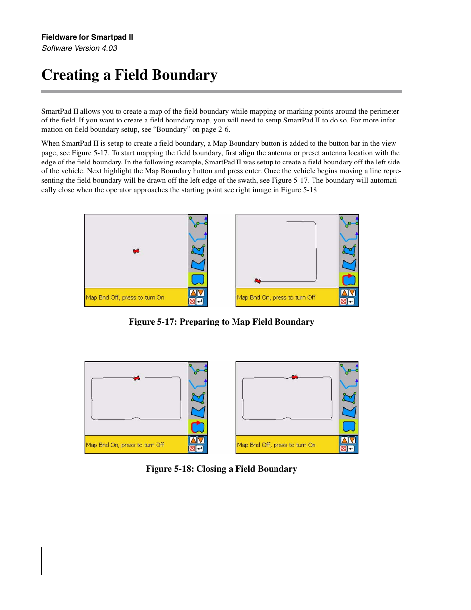 Creating a field boundary | TeeJet Swath XL SmartPad II User Manual | Page 194 / 204