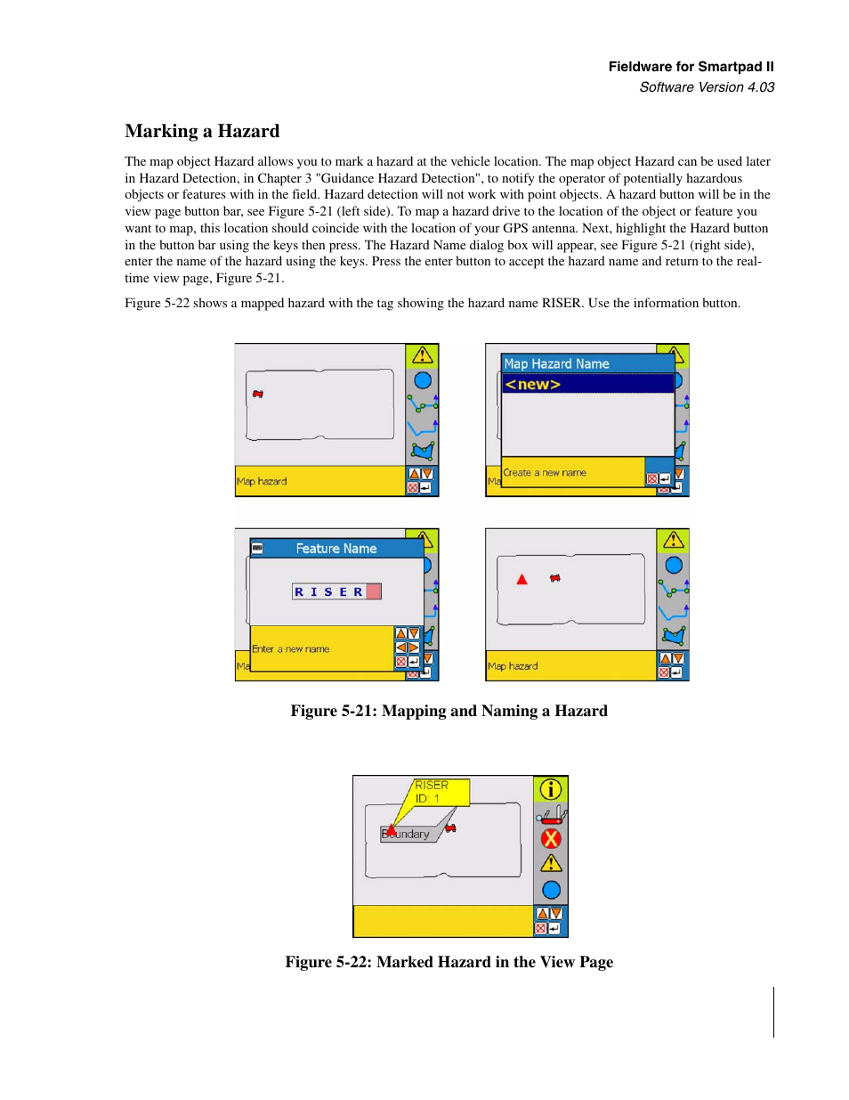 Marking a hazard | TeeJet Swath XL SmartPad II User Manual | Page 197 / 204