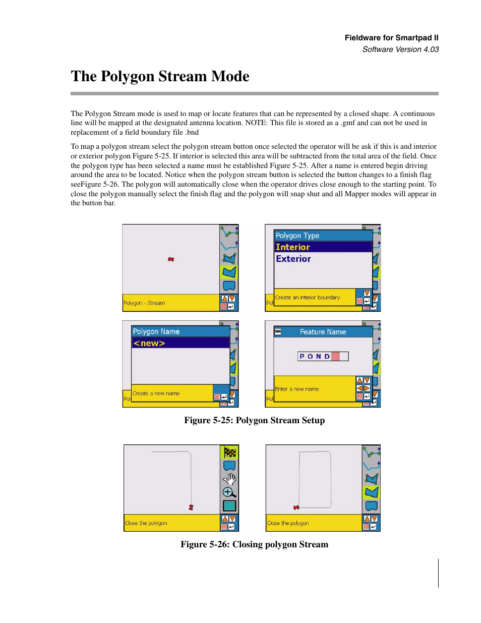 The polygon stream mode | TeeJet Swath XL SmartPad II User Manual | Page 199 / 204