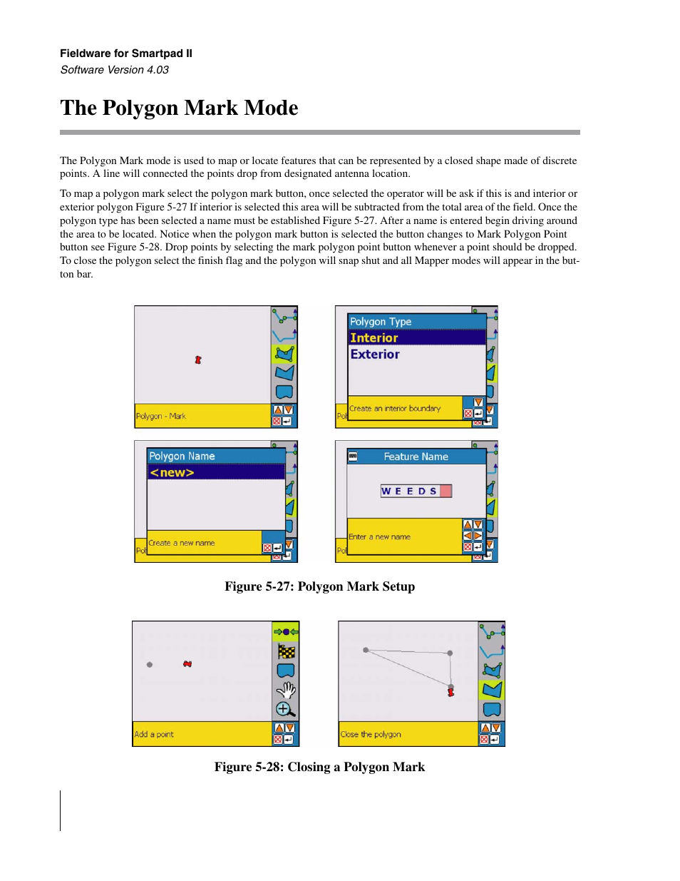 The polygon mark mode | TeeJet Swath XL SmartPad II User Manual | Page 200 / 204