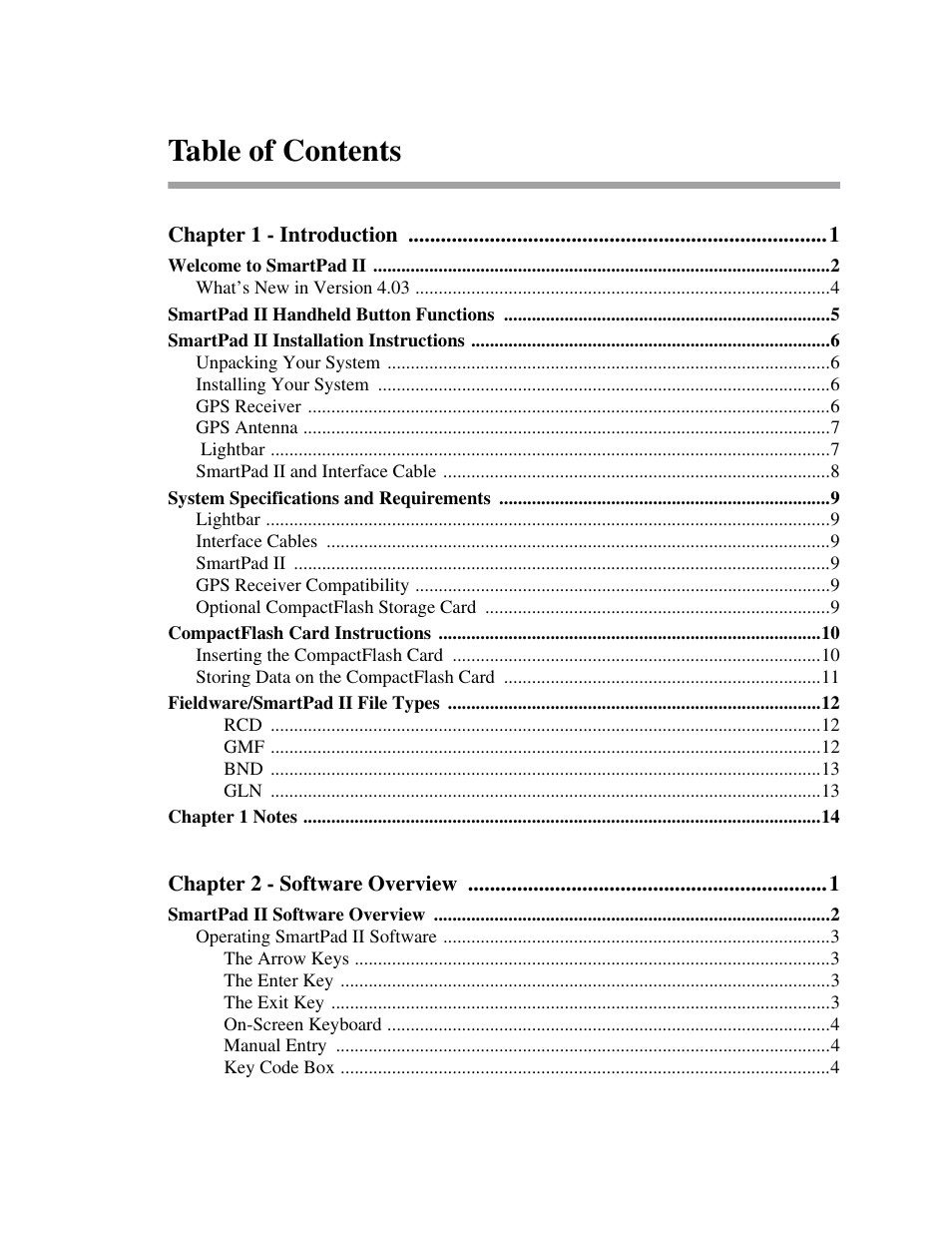 TeeJet Swath XL SmartPad II User Manual | Page 3 / 204