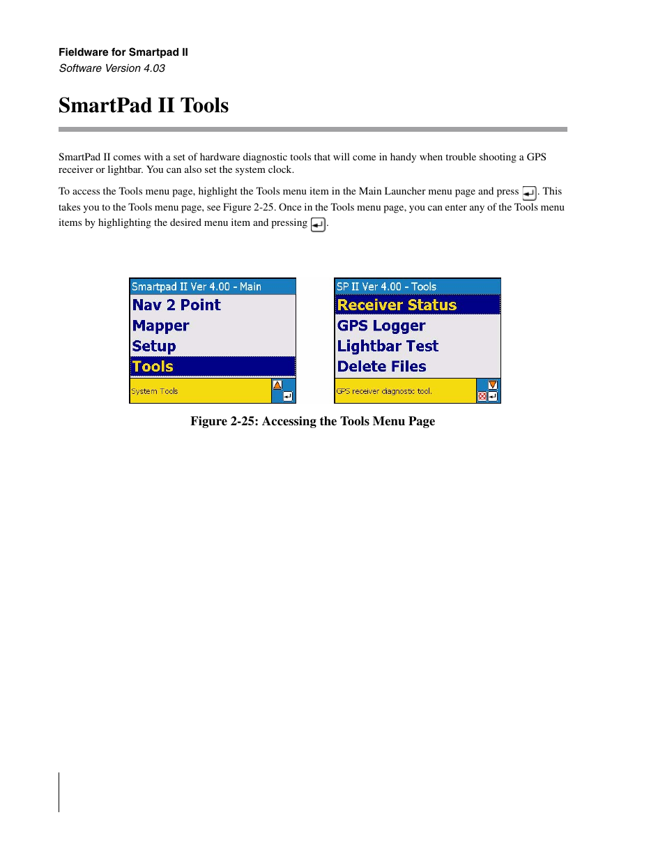 Smartpad ii tools | TeeJet Swath XL SmartPad II User Manual | Page 46 / 204