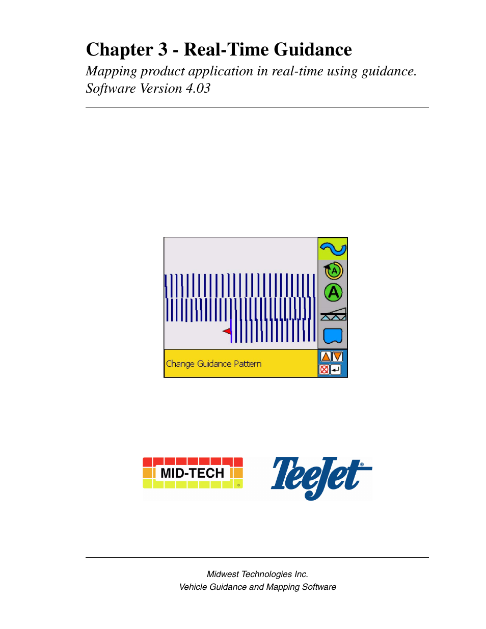 Software version 4.03, Chapter 3 - real-time guidance | TeeJet Swath XL SmartPad II User Manual | Page 55 / 204