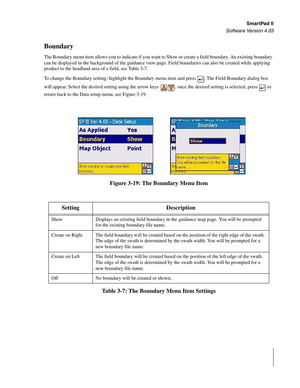 Boundary | TeeJet Swath XL SmartPad II User Manual | Page 71 / 204