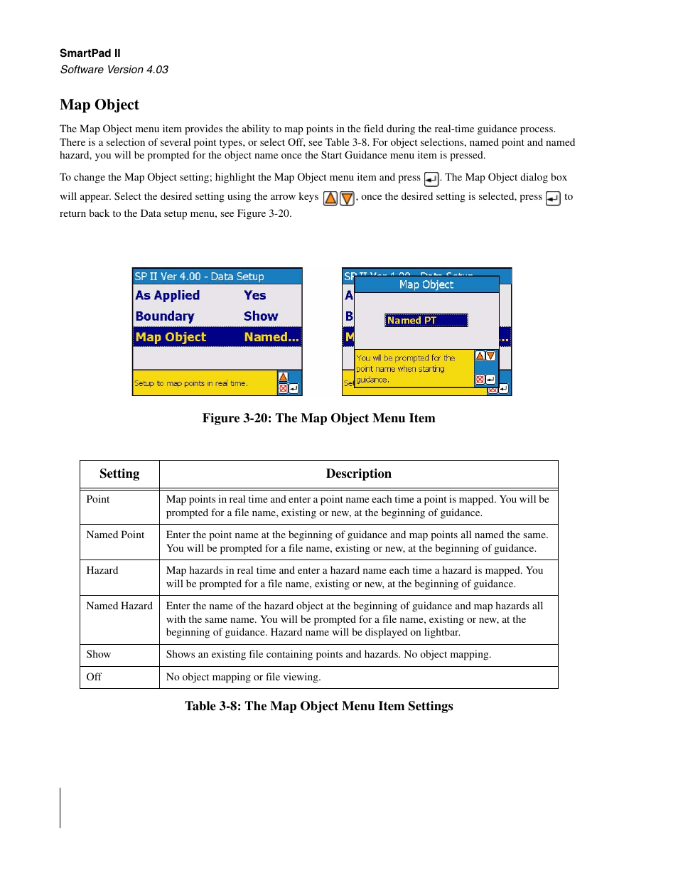 Map object | TeeJet Swath XL SmartPad II User Manual | Page 72 / 204