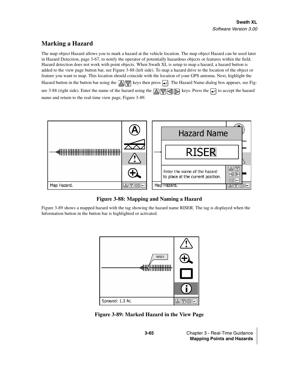 Marking a hazard | TeeJet Swath XL User Manual | Page 113 / 162