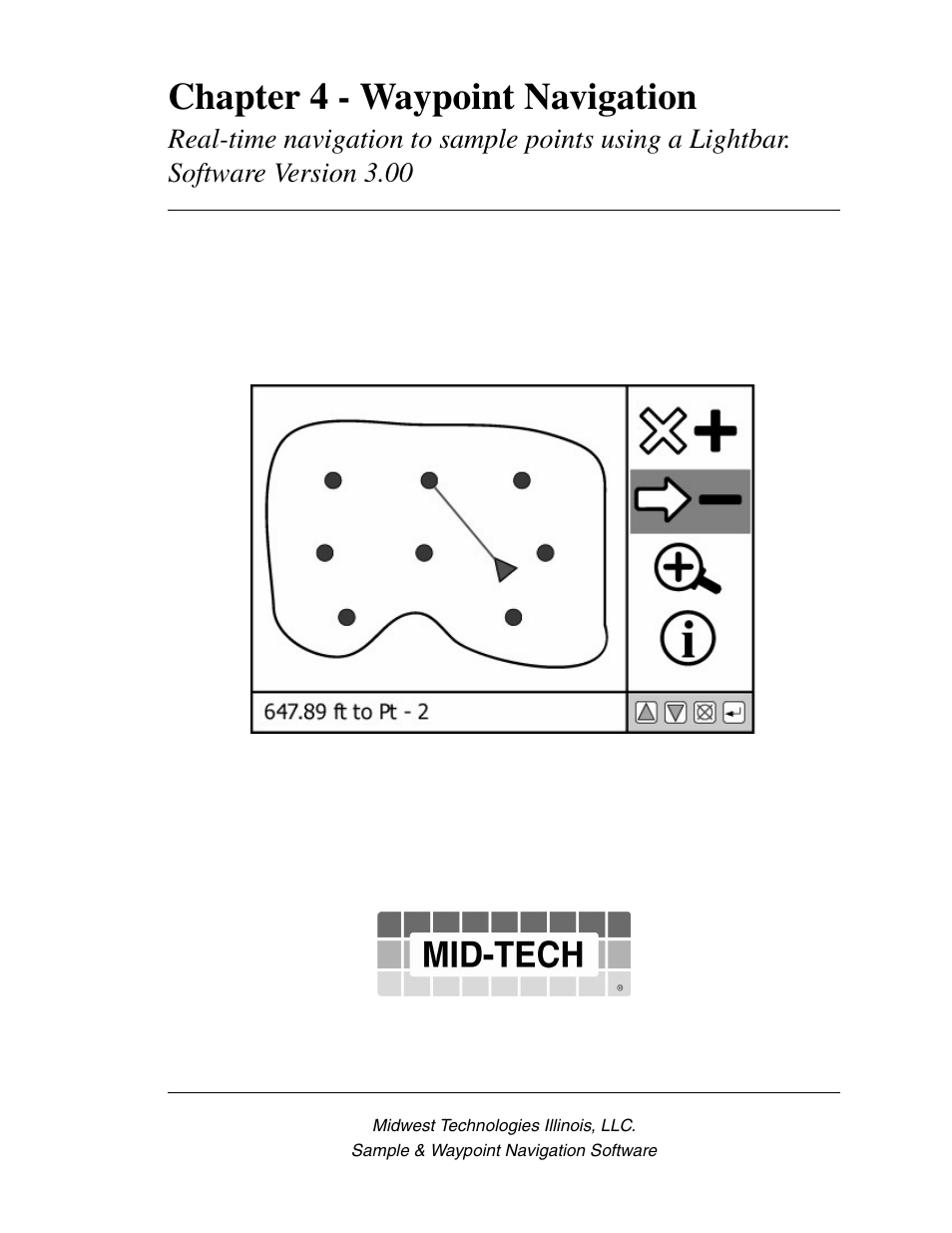 Chapter 4 - waypoint navigation, Chapter 4 - waypoint navigation -1 | TeeJet Swath XL User Manual | Page 121 / 162