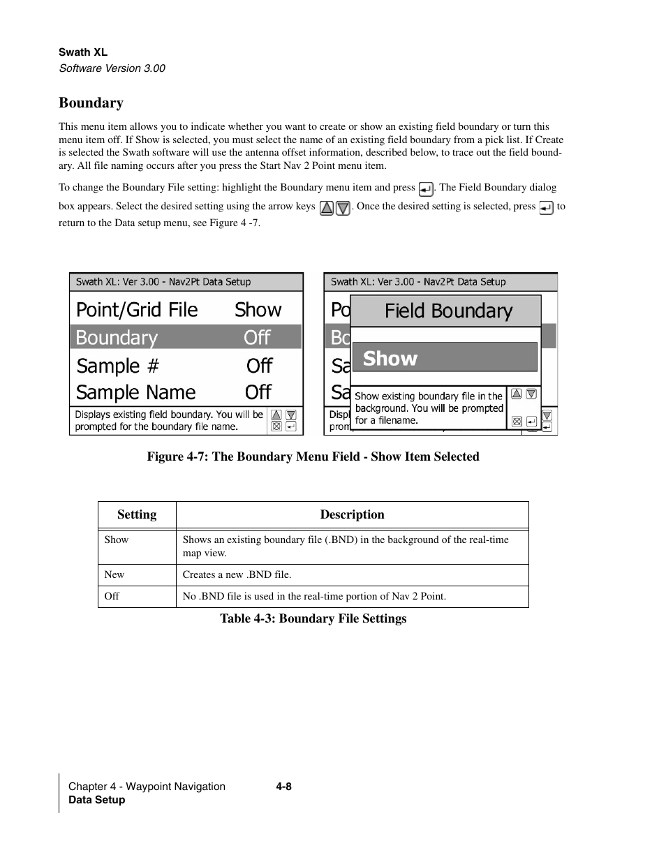 Boundary | TeeJet Swath XL User Manual | Page 128 / 162