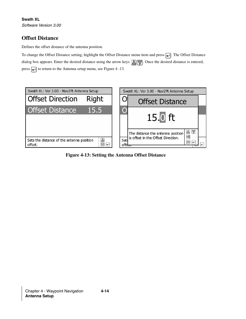 Offset distance | TeeJet Swath XL User Manual | Page 134 / 162